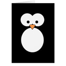 Olhos do pinguim cartoes