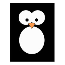 Olhos do pinguim cartões postais