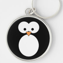 Olhos do pinguim chaveiros