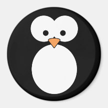 Olhos do pinguim imãs de geladeira
