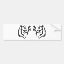 Olhos selvagens do tigre adesivo
