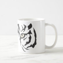 Olhos selvagens do tigre caneca