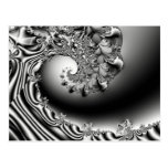 Onda da arte do Fractal da loucura Cartao Postal