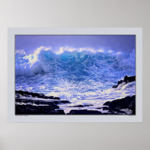 Onda havaiana - ilha de Kauai Poster