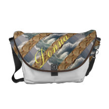 Ondas e areia bolsa mensageiro