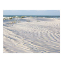 Ondinhas no cartão da areia cartoes postais