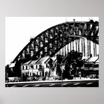 Opinião 6 da ponte do porto poster