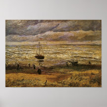 Opinião de Van Gogh do mar, Scheveningen Impressão