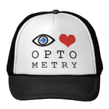 Optometria do amor do olho boné