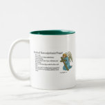 Oração médica da transcrição caneca