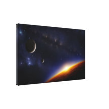 Órbita Impressão De Canvas Envolvida