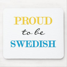 Orgulhoso ser sueco mousepads