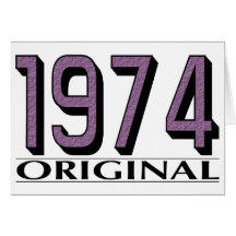 Original 1974 cartão