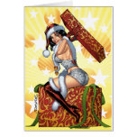 Original do presente de Natal do papai noel "sexy" Cartoes