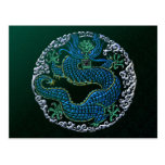 Ornamento chinês do dragão cartao postal