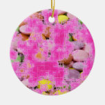 Ornamento cor-de-rosa dos doces do Grunge