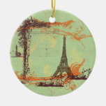 Ornamento da árvore de Natal da torre Eiffel