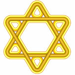 Ornamento da estrela de David Esculturafoto