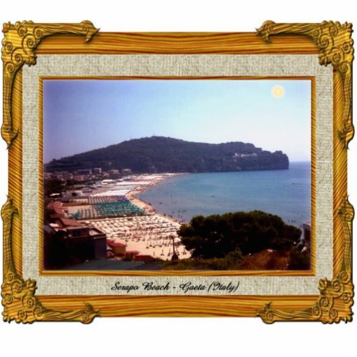 Ornamento da opinião da praia de Gaeta Escultura Fotos