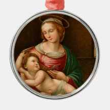 Ornamento de Madona do natal vintage