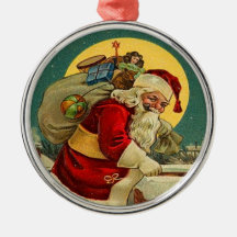 Ornamento de Papai Noel do Victorian