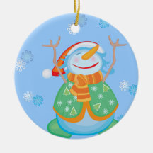 Ornamento do boneco de neve