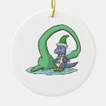 Ornamento do chocolate quente do dinossauro