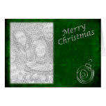 Ornamento do Feliz Natal Cartão