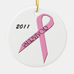ornamento do sobrevivente do cancro da mama do iSu