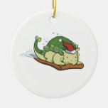 Ornamento Sledding do Ankylosaurus