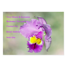 Orquídea tocada pelo deus para a mamã modelos cartoes de visitas