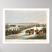 Os aliados antes de Dantzic no inverno, gravado po Poster