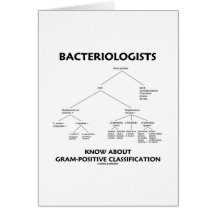 Os Bacteriologists sabem o grama - classificação p Cartões