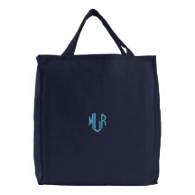 Os bolsas Monogrammed bordados costume