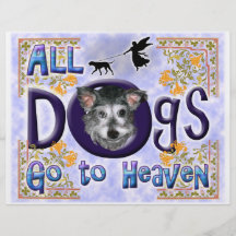 Os cães vão a Heaven2 Modelos De Panfleto