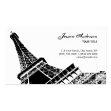 Os cartões de visitas da torre Eiffel