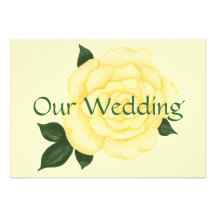 Os convites amarelos do casamento, aumentaram