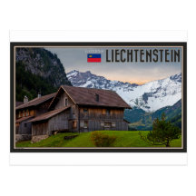 Os cumes de Liechtenstein Cartões Postais