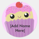 Os cupcakes Fart polvilham Adesivo Redondo