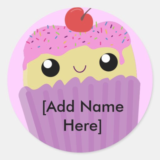 Os cupcakes Fart polvilham Adesivo Redondo