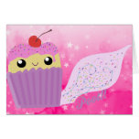 Os cupcakes Fart polvilham Cartao