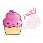 Os cupcakes Fart polvilham Cartão Postal