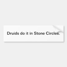 Os Druids fazem-no nos círculos de pedra - autocol Adesivo