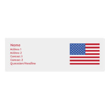 Os Estados Unidos - magros Cartoes De Visitas