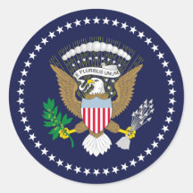 Os Estados Unidos presidenciais Adesivos Em Formato Redondos