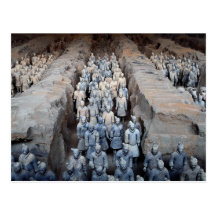 Os guerreiros do Terra-cotta, Xi'an, China Cartão Postal