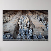 Os guerreiros do Terra-cotta, Xi'an, China Pôsteres