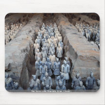 Os guerreiros do Terra-cotta, Xi'an, China Mousepad