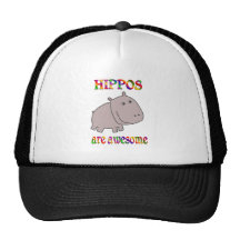 Os hipopótamos são impressionantes bonés