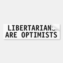 Os libertários são optimista adesivos